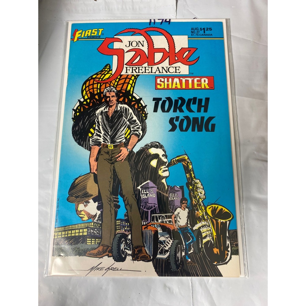 Jon Sable Freelance 27 First Comics August 1985 Mike Grell Shatter Torch Song